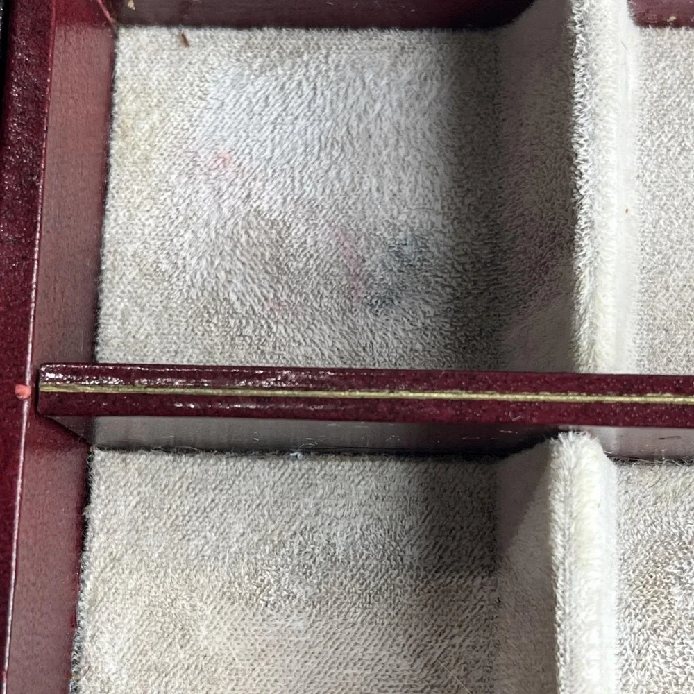 Vintage Swank Jewelry Box MCM Sweden Men's/Womens Cuff links Earrings